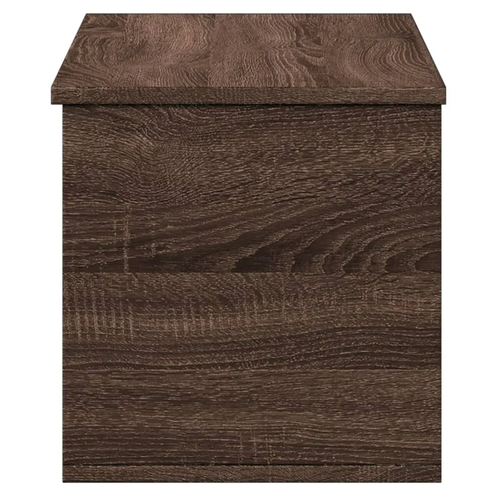 Storage Box Brown Oak 90x35x35 cm Engineered Wood