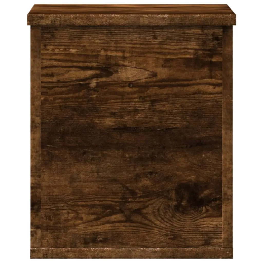 Storage Box Smoked Oak 30x35x35 cm Engineered Wood