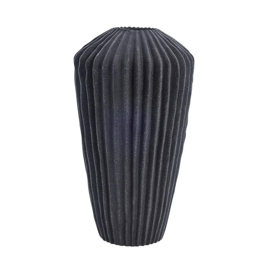 Susia vase H26.5 cm. dark grey