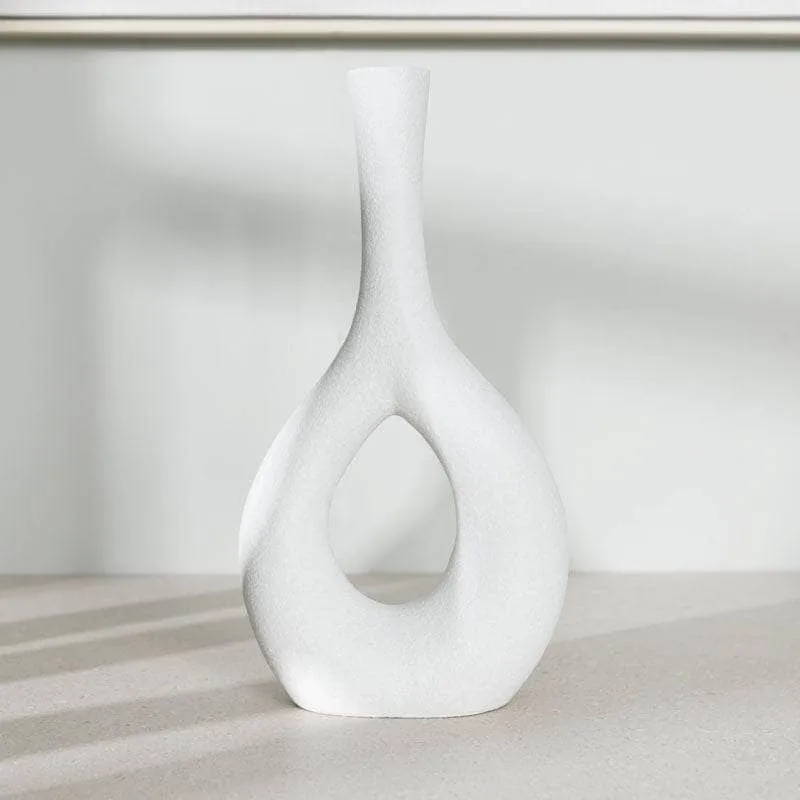 White Porcelain Vase - 31cm