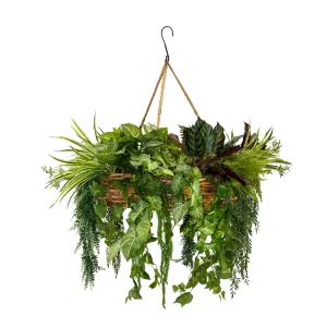 Wicker Hanging Basket - Large