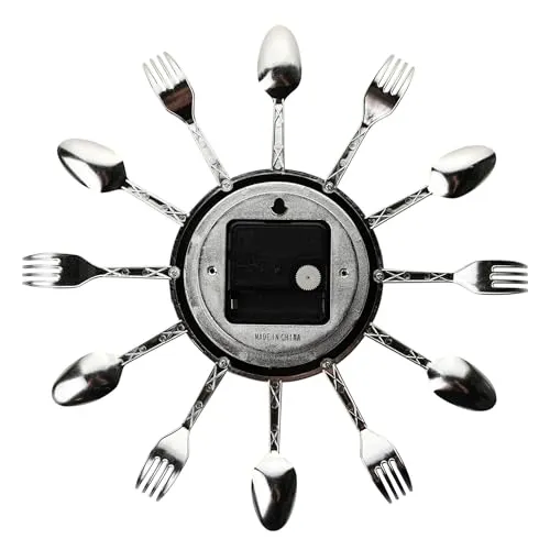 Widdop and Co Fork and Spoon Wall Clock, w9878